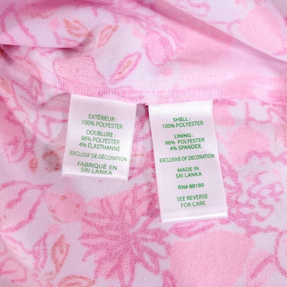 NWT Lilly Pulitzer Womens Size 6 Ronnie V-Neck Romper Peony Pink $208 - Picture 12 of 15